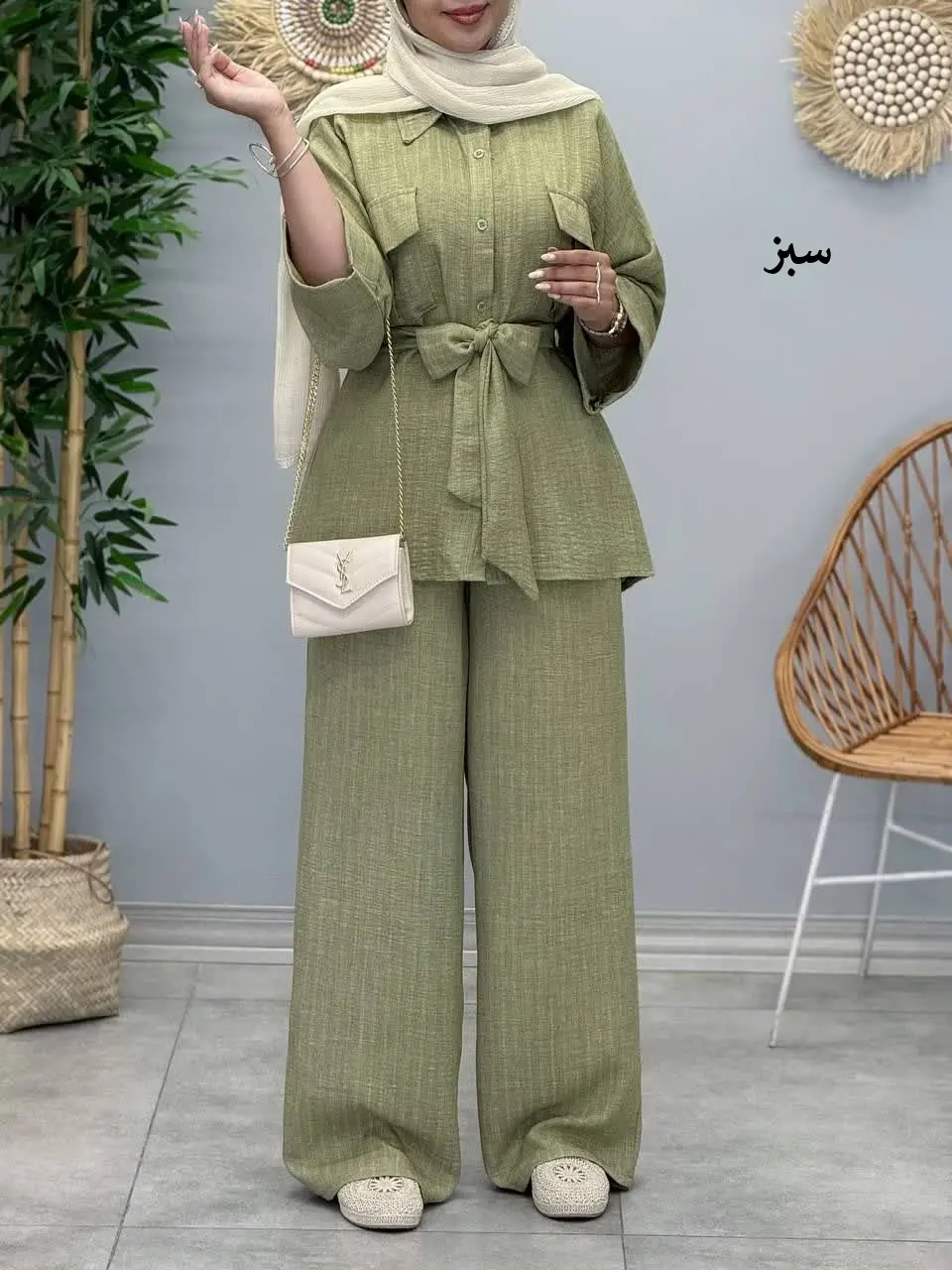 3446-شومیز و شلوار سونیا